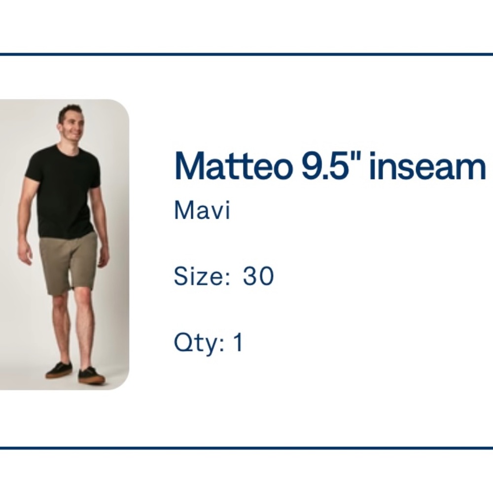Mavi Brand: Matteo style; 30 tag size